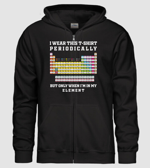 Periodically model negru pe tricou