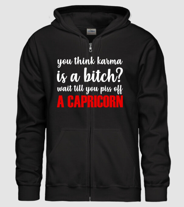 Piss of a CAPRICORN model negru pe tricou