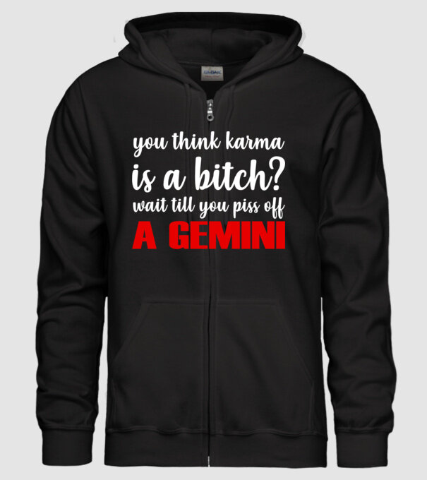 Piss of a GEMINI model negru pe tricou