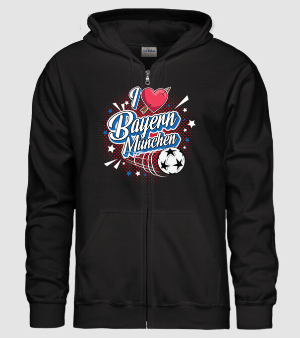 Popart Bayern model negru pe tricou
