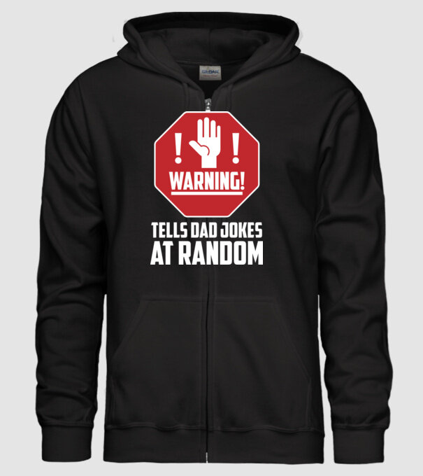Random dad jokes model negru pe tricou
