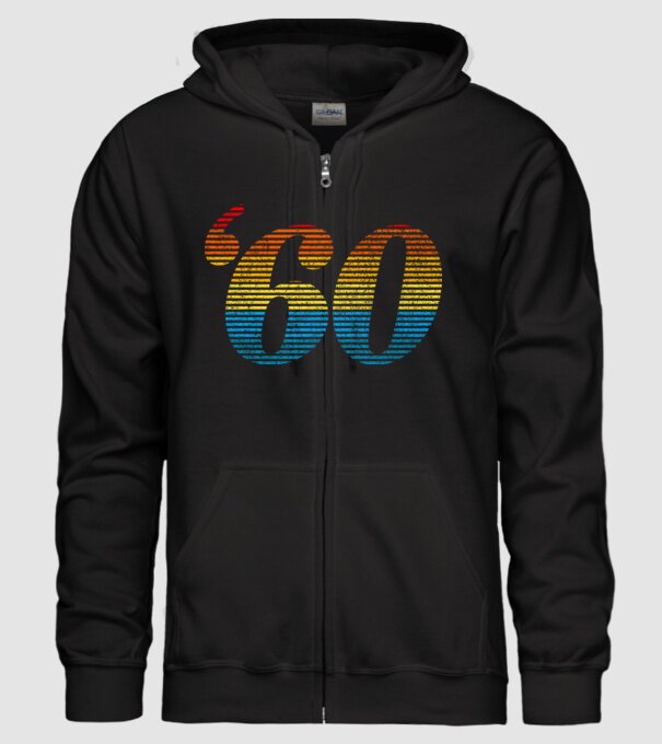 Retro Birthday 1960 model negru pe tricou