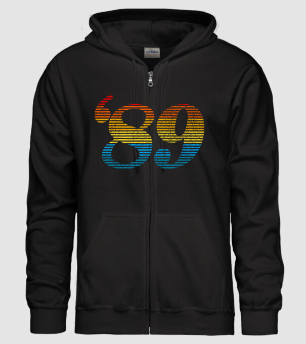 Retro Birthday 1989 model negru pe tricou