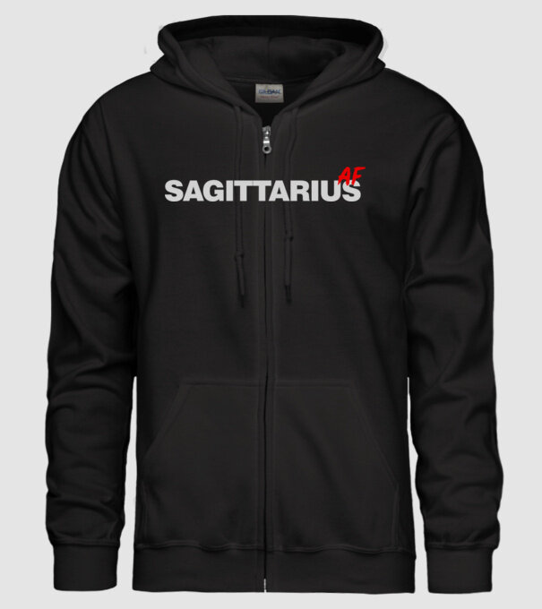SAGITTARIUS as fuck model negru pe tricou