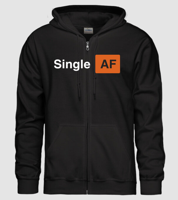 Single AF model negru pe tricou