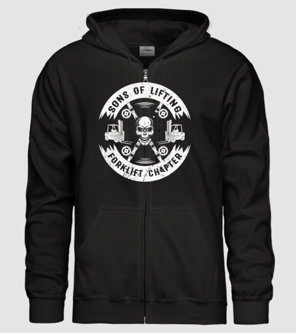 SONS OF LIFTING model negru pe tricou