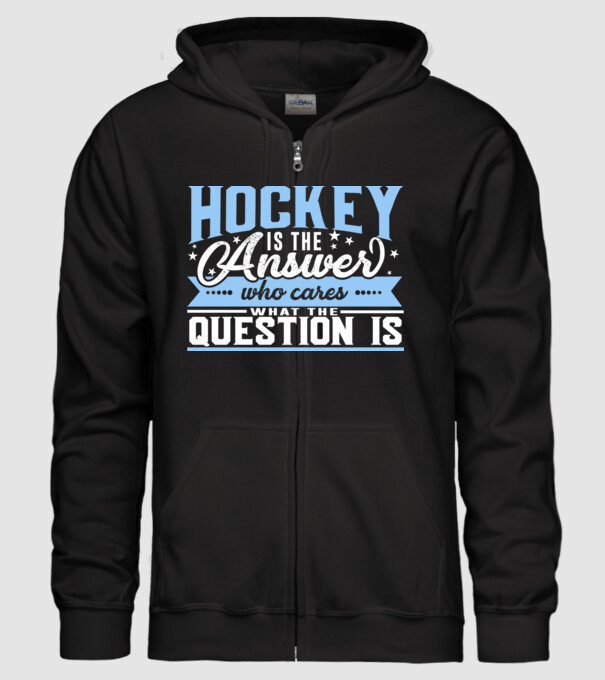 Sport is the answer HOCHEIST model negru pe tricou