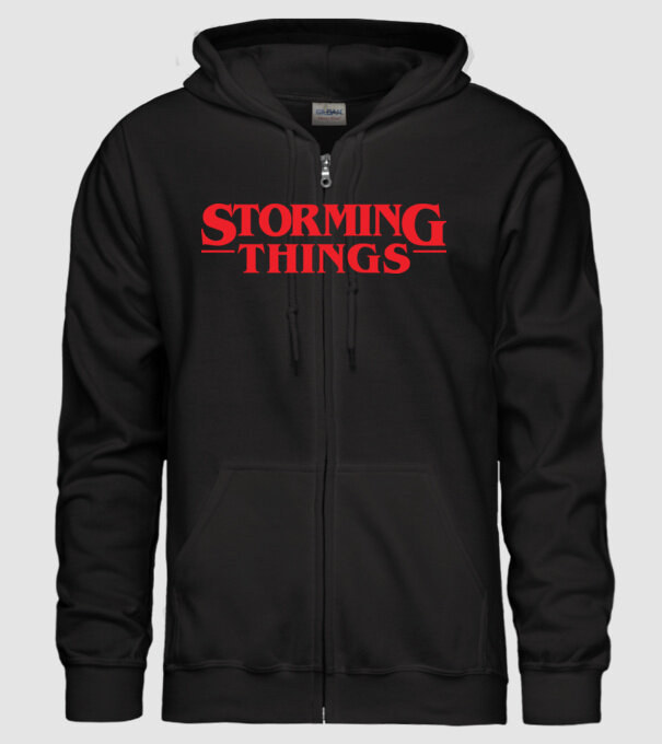 storming things - area 51 model negru pe tricou