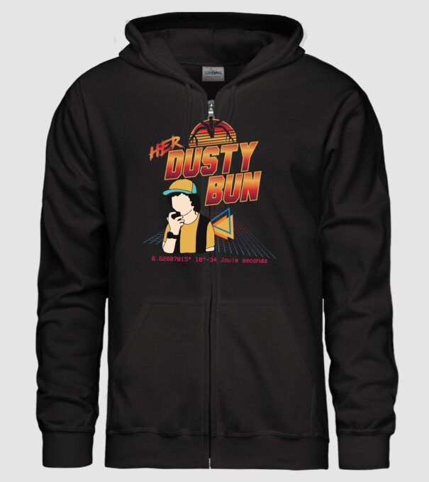 Stranger couple 80s retro Dustin model negru pe tricou