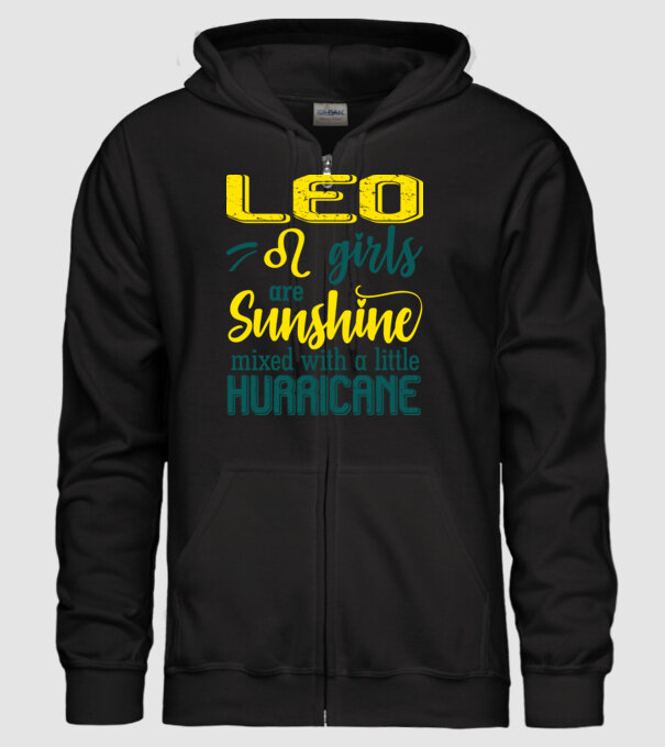 Sunshine with Hurricane LEO model negru pe tricou