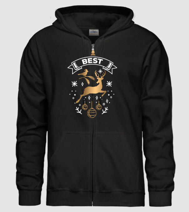 Best Friends Christmas 1 model negru pe tricou
