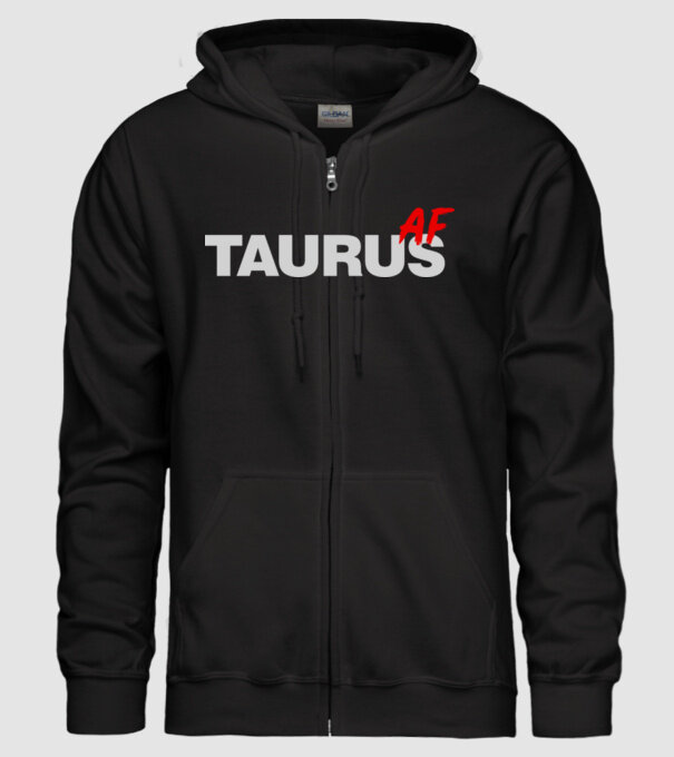 TAURUS as fuck model negru pe tricou