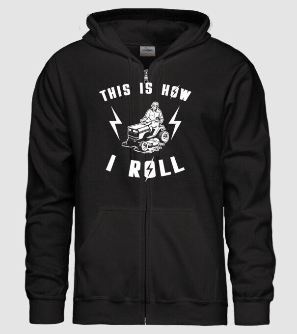This is how i roll model negru pe tricou