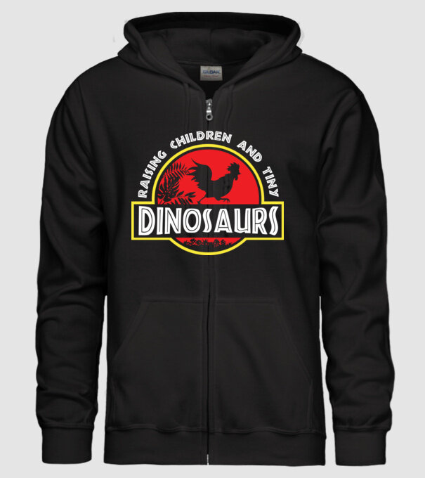 Tiny Dinosaurs model negru pe tricou