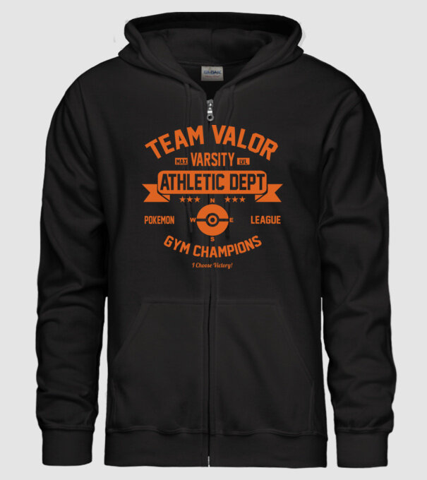 Valor champions model negru pe tricou