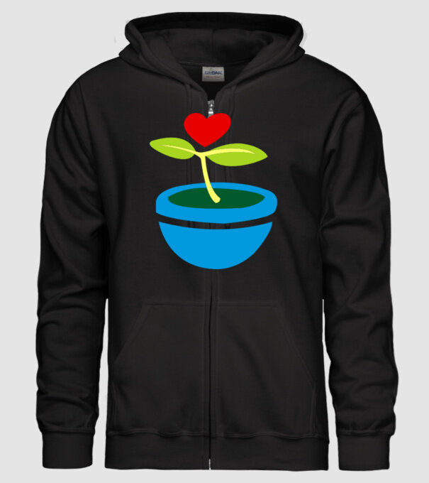 Floricică model negru pe tricou