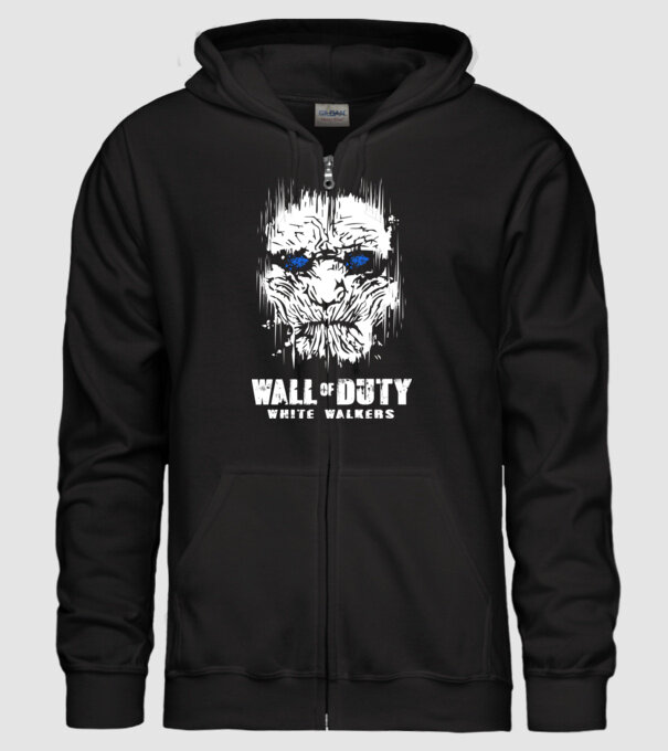 Wall Of Duty model negru pe tricou