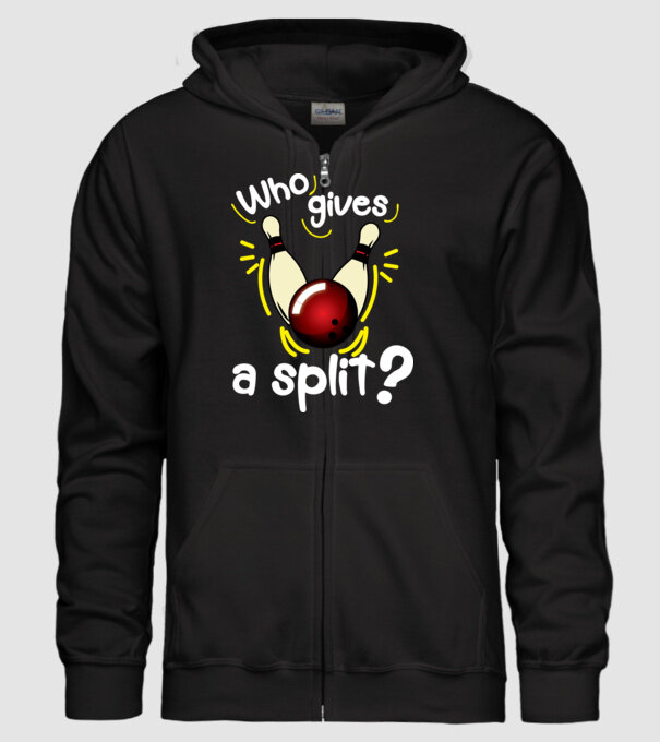 Who gives a split model negru pe tricou
