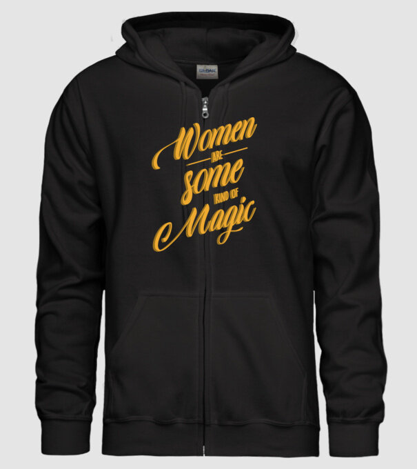Women are magic model negru pe tricou