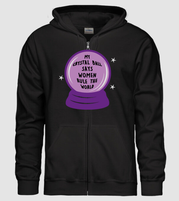 Women rule the world model negru pe tricou