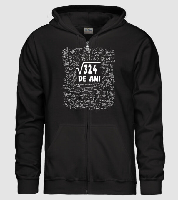 √324 de ani model negru pe tricou