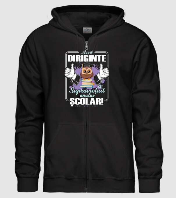 Acest diriginte a supraviețuit anului școlar! - veni, vidi, vici model negru pe tricou