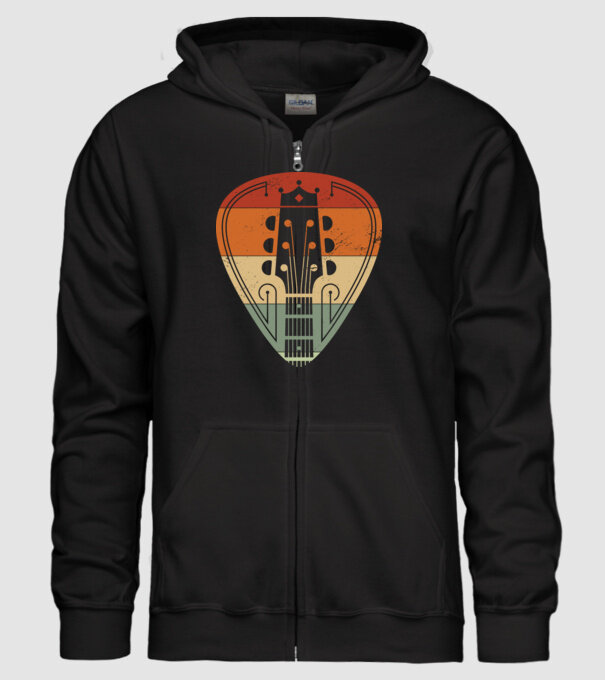 acoustic guitarist model negru pe tricou