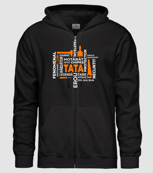 Acronimele tatălui model negru pe tricou