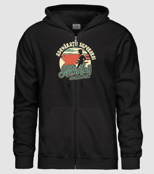 Adevărații supereroi model negru pe tricou