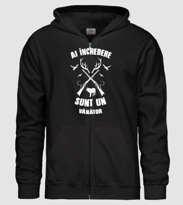 Ai încredere, sunt un vânător model negru pe tricou
