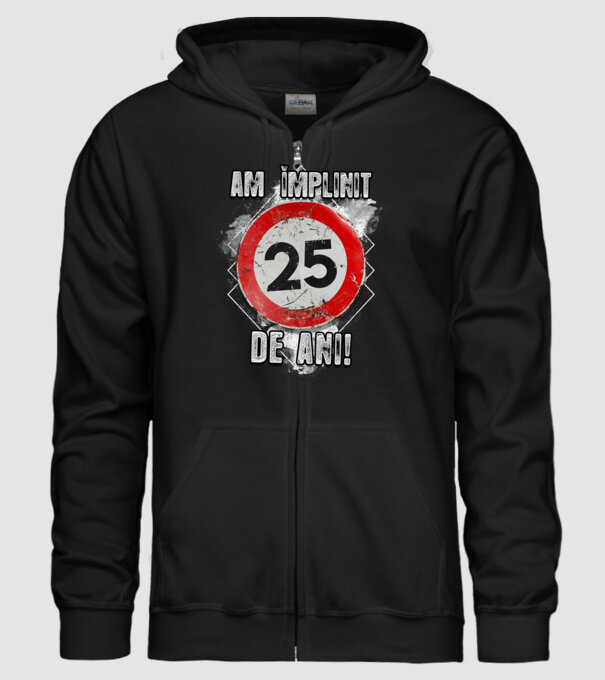 Am împlinit 27 de ani! model negru pe tricou