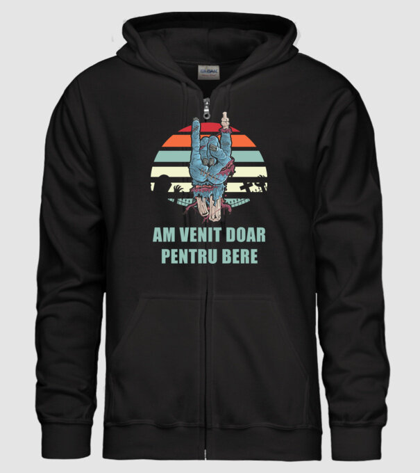 Am venit doar pentru bere model negru pe tricou