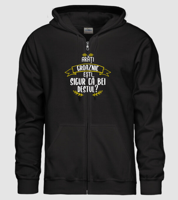 arăți groaznic, ești sigur că bei destul? model negru pe tricou