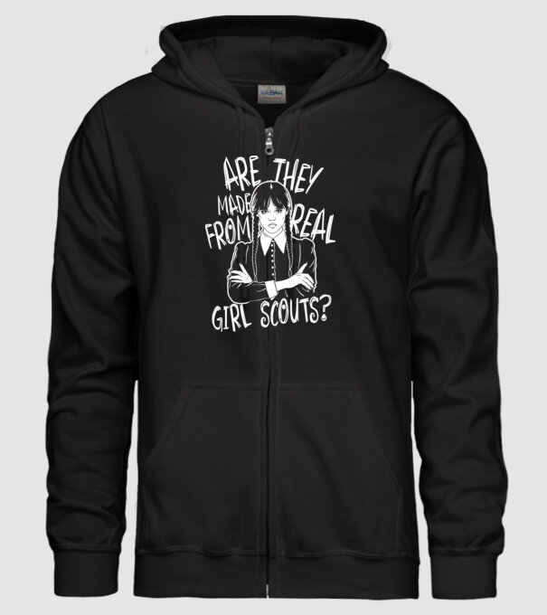 Are the made from real girl scouts model negru pe tricou