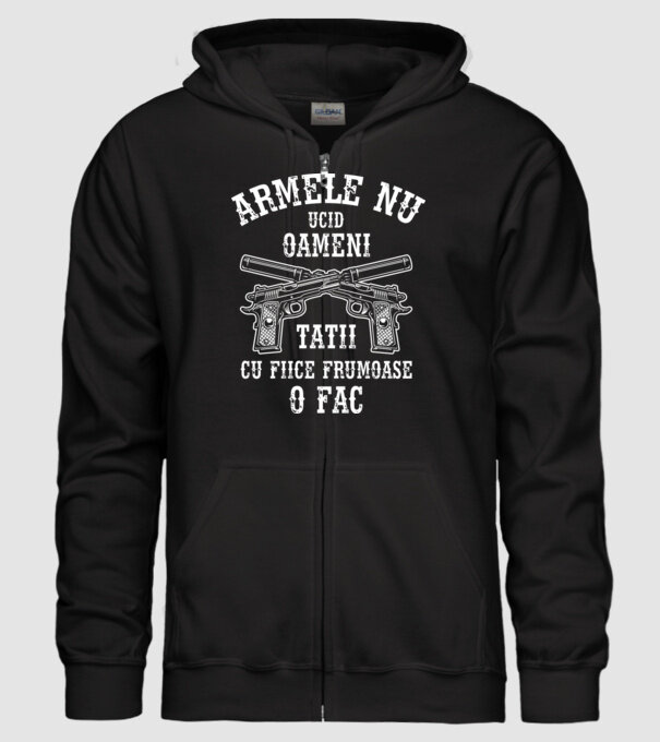 Armele nu ucid oameni, tații cu fiice frumoase o fac model negru pe tricou