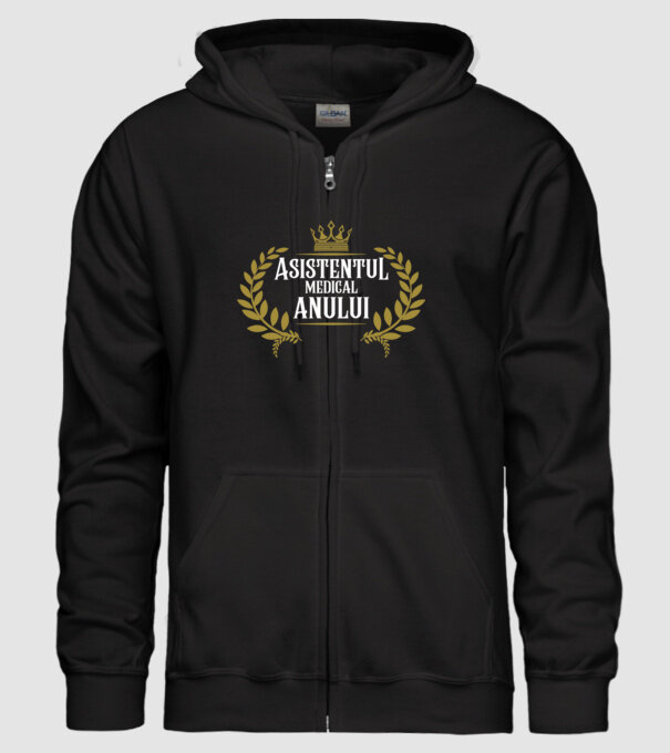 Asistentul medical al anului model negru pe tricou