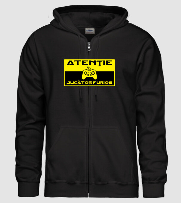 Atenție! Jucător furios model negru pe tricou