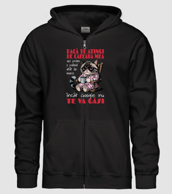 atinge cafeaua mea și nici măcar Google nu te va găsi Negru model negru pe tricou