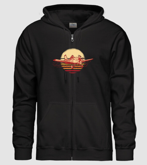 Avioane model negru pe tricou