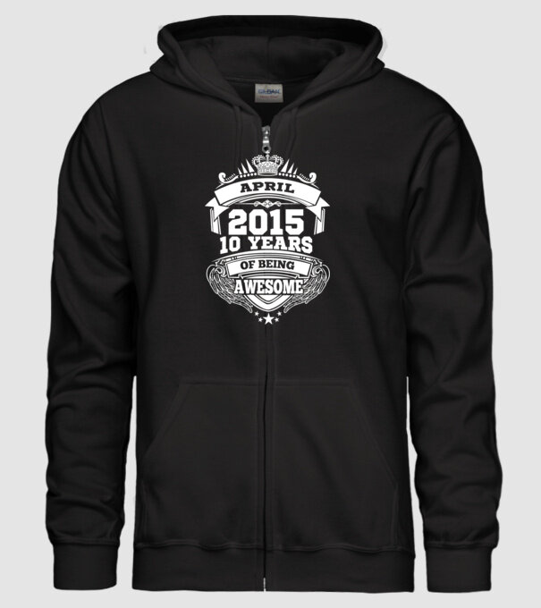 Awesome being of april 2015 model negru pe tricou