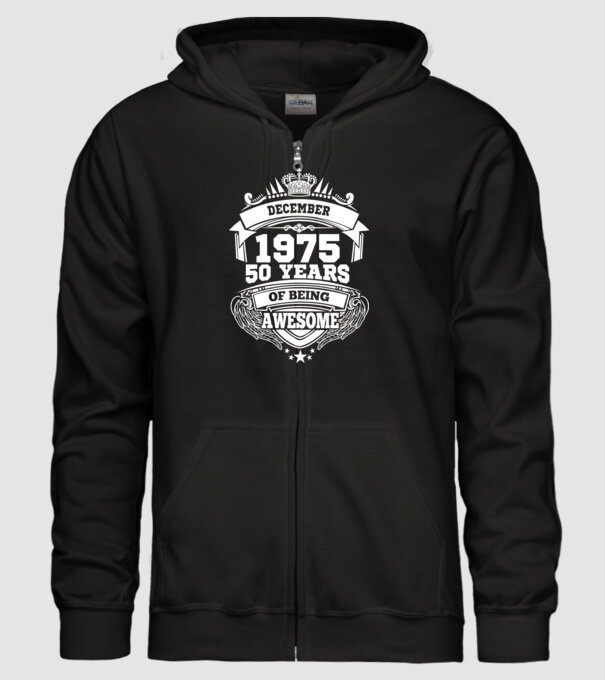 Awesome being of december 1975 model negru pe tricou
