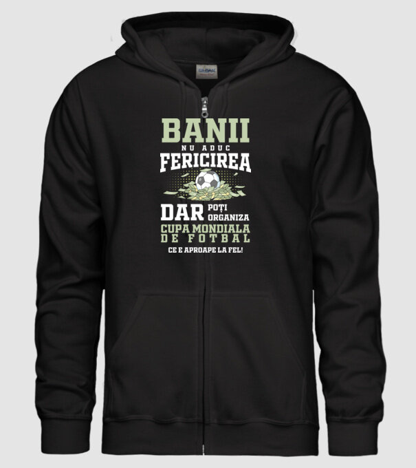 Banii nu aduc fericirea model negru pe tricou