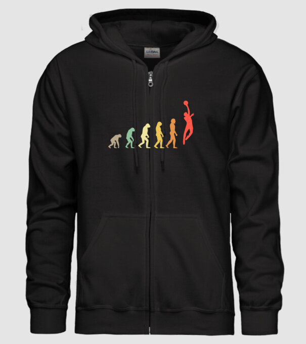Basketball evolution model negru pe tricou