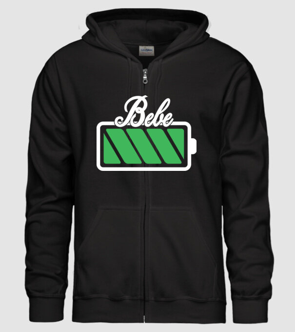 Bebe încărcat model negru pe tricou