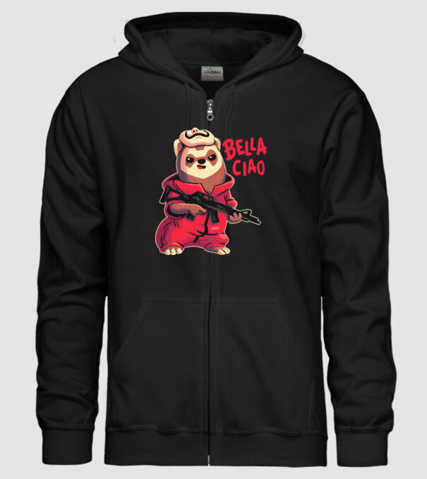 bella ciao rebel model negru pe tricou