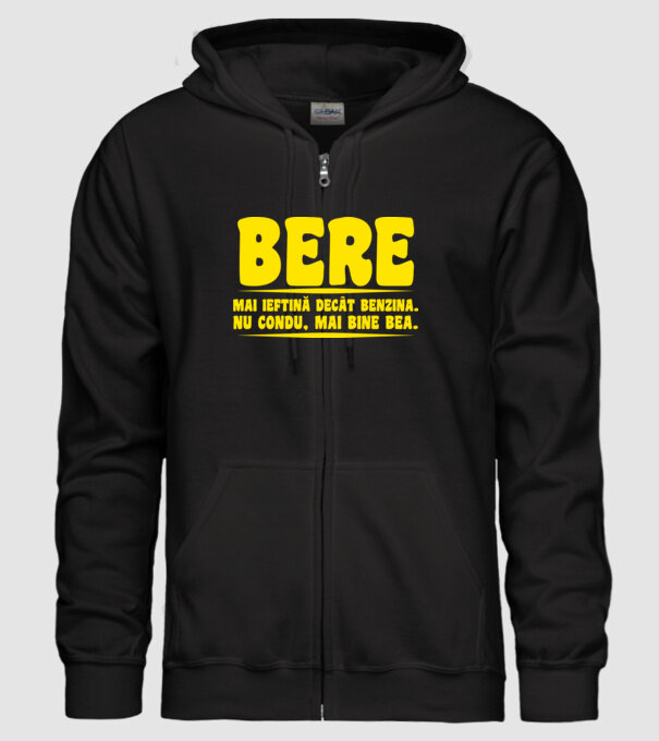 bere: mai ieftină decât benzina. nu condu, mai bine bea. model negru pe tricou