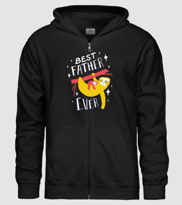 Best father model negru pe tricou