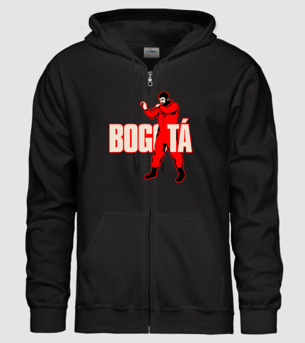 bogota la casa de papel model negru pe tricou