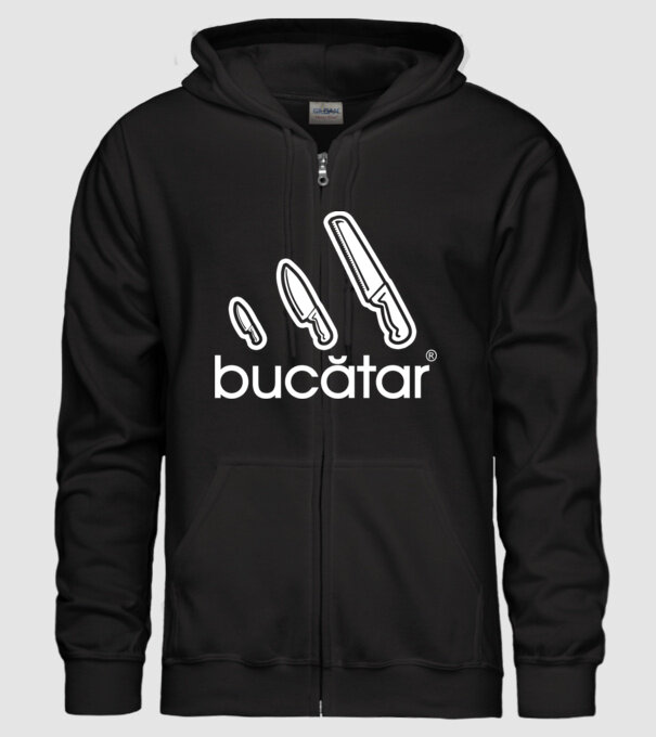bucătar model negru pe tricou