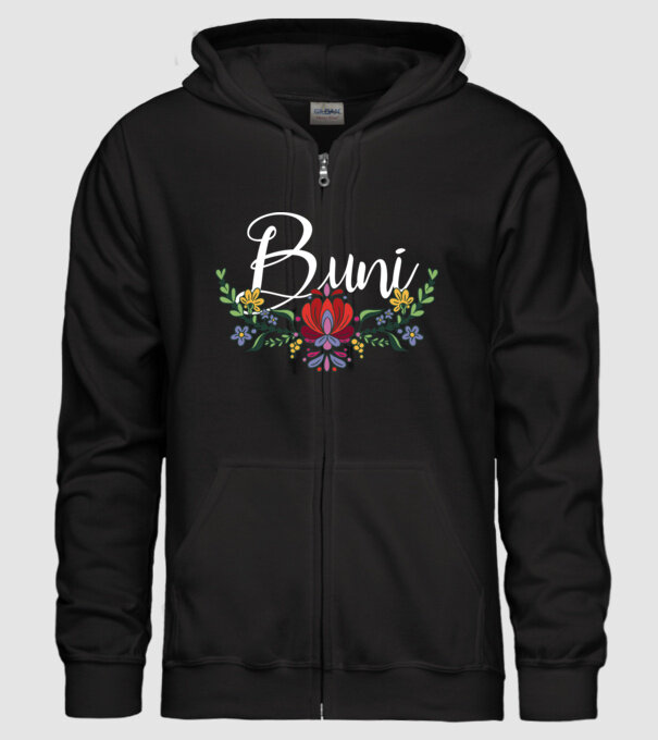 Buni model negru pe tricou